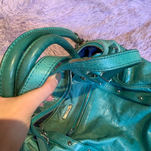 Teal Rececca Minkoff handbag. - Picture 7 of 8